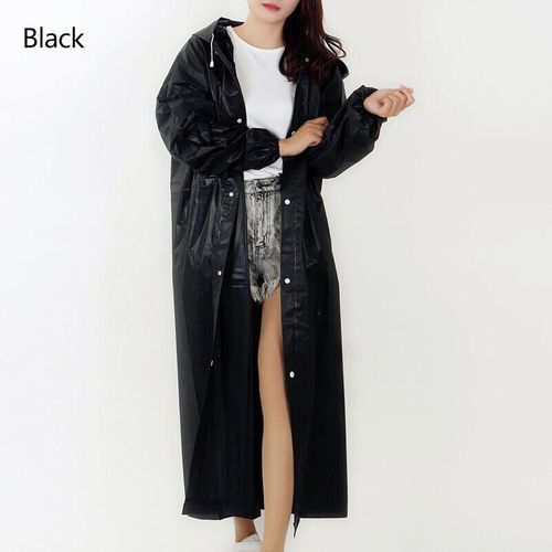 Generic Manteau de pluie à capuche pour femmes et hommes, 1 pièce,  imperméable à prix pas cher
