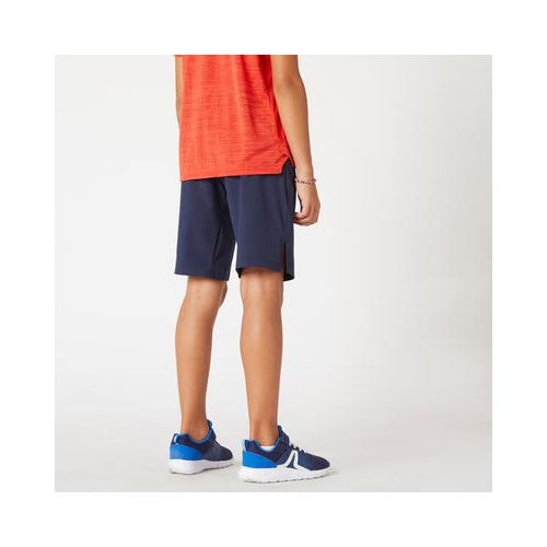 product_image_name-Domyos-Short Respirant W500 Garçon Gym Enfant Bleu Marine By Decathlon-3