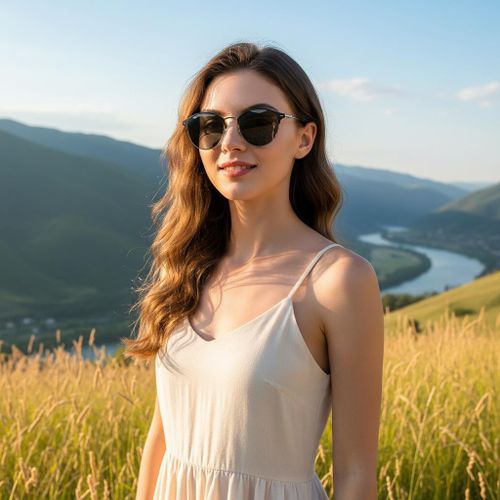 product_image_name-Fashion-Lunettes Photochromiques Unisexes+Étui à Lunettes-Noir et argent-6