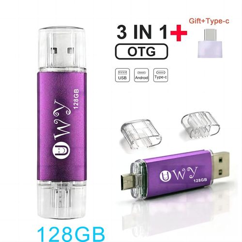 Clé USB 32Go 2.0 2 en 1 Rapide, OTG Clé USB C 32Go 2 en 1 Type C