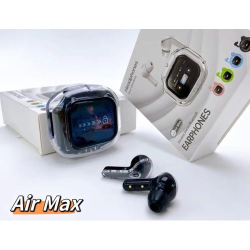 Generic Air Max LCD écran tactile couleur écouteurs conception esthétique transparente écouteurs sans fil intra-auriculaires avec qualité sonore HIFI - Prix pas cher | Jumia SN