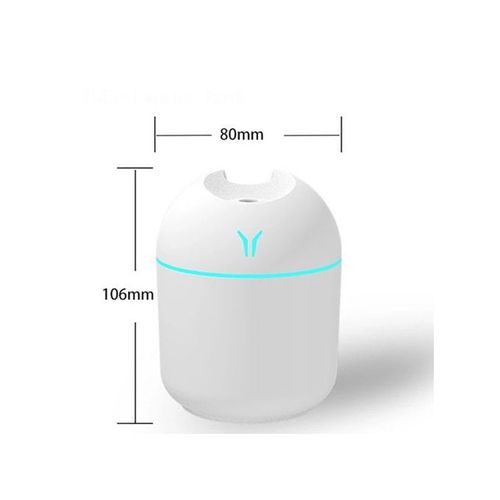 Mini humidificateur d'air de voiture avec lumières LED de nuit, diffuseur  USB, fabricant de brouillard, maison, voitures, bureau, chambre à coucher