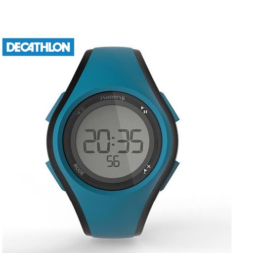Decathlon Montre chronomètre de course a pied W200 M bleue noire