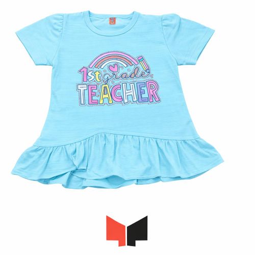 product_image_name-Other-Blue Sky - 1st Grade Teacher T-shirt-2