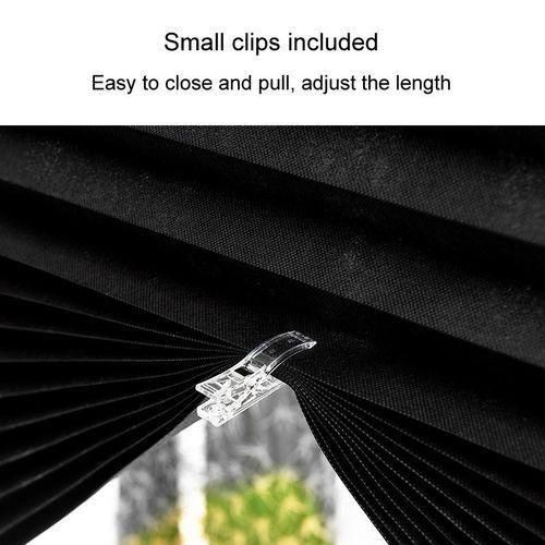 product_image_name-Generic-Rideau de fenêtre pare-soleil sans perçage pour chambre à coucher, intimité à la maison, occultant, taille : 60x180cm (ombre intégrale noire)-6