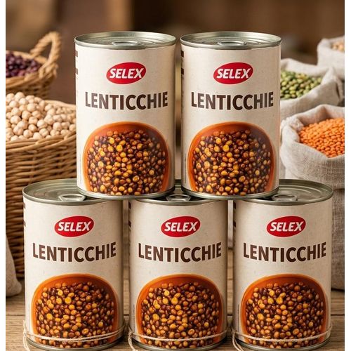 product_image_name-Generic-Lot de 5 Conserves de Lentilles Selex – Qualité Italienne & Format Économique- 400g chacun-1