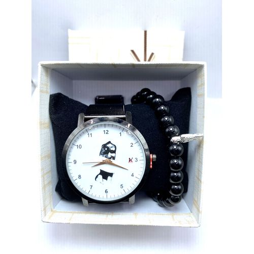 product_image_name-Fashion-Montres analogique en acier quartz   - Noir-1