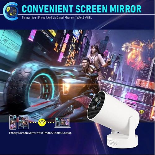 product_image_name-Generic-Videoprojecteur 4k, Mini Projecteur avec Haut-Parleur 5W, WiFi6 BT5.4, Android 11.0,Rotation 180°. Retroprojecteur -5