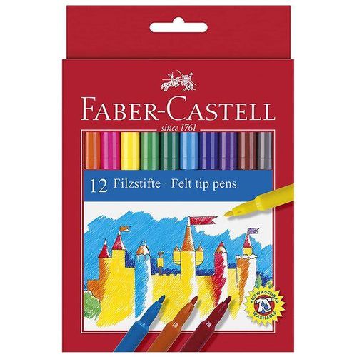 product_image_name-Faber-Coffret de 12 Feutres Scolaires Couleurs Vives - Faber-Castell-1