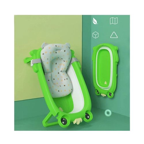 Generic Baignoire pour bébé avec transat de bain , portable 9 -18 kg ,  pliable , Vert - Prix pas cher