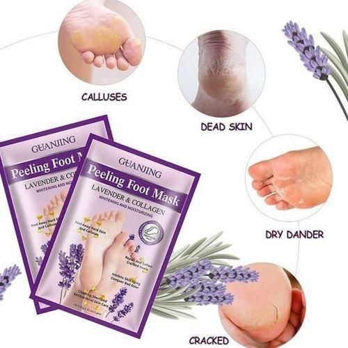 product_image_name-Generic-Masque Peeling pour les Pieds, Collagène Lavande Chaussettes Exfoliantes Douces Hydratantes pour la Peau Pieds Masque D'élimination de la Peau Morte Soins des Pieds pour Pieds Fissurés-8