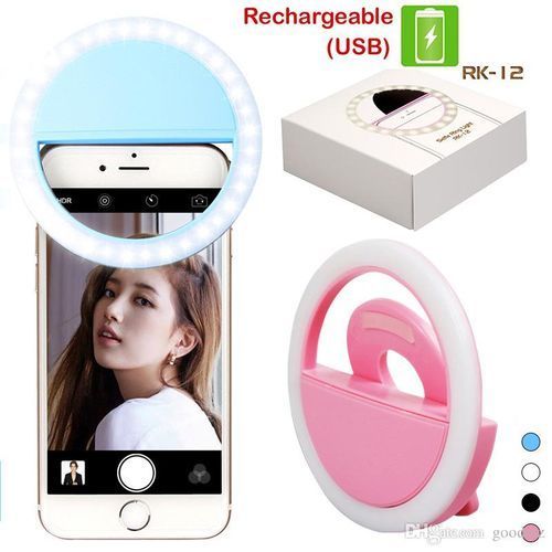 product_image_name-Generic-SELFIE RING LIGHT - APPAREIL LUMINEUX RECHARGEABLE POUR DES BELLES SELFIES - 50G-1