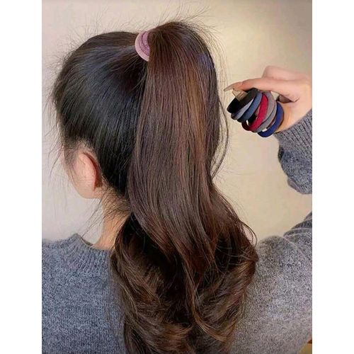 product_image_name-Generic-Lot de 20 Élastiques à Cheveux noirs et blancs-2