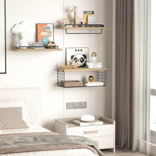 product_image_name-Generic-Lot de 3 étagères de rangement murales pour salle de bain, salon et chambre-7