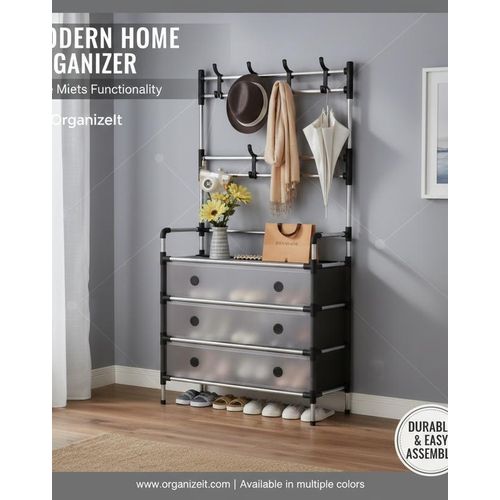 product_image_name-Generic-Rangement de Chaussures en métal avec penderie-2