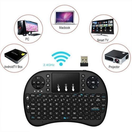 Generic Mini Clavier QWERTY Ergonomique sans Fil avec Touchpad - Prix pas  cher