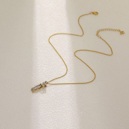 product_image_name-ARHANORY-Collier Femmes Unité Couple Étreintes Chaîne Pendentif Amoureux Collier Étreintes Profondes-Doré-4