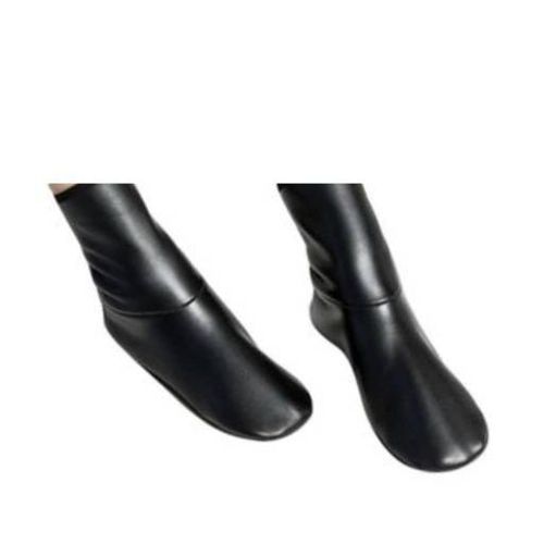 product_image_name-Generic-Paire DE Chaussettes En Simili Cuir Noir -1