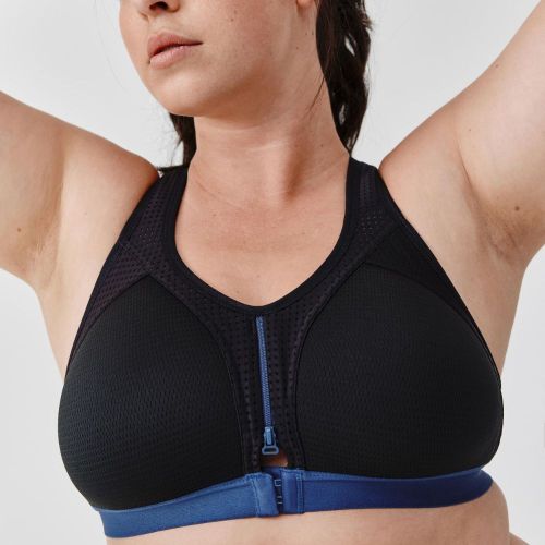 product_image_name-Kalenji-Brassiere Running Noire Zip Bleu-2