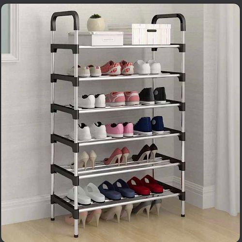 product_image_name-Generic-Étagère rangement chaussures - en acier inoxydable - 6 Niveau-1