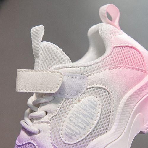 product_image_name-Fashion-Baskets antidérapantes respirantes pour fille, semelle épaisse en tissu maillé, chaussures de marche pour enfants-4