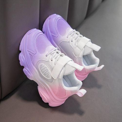 product_image_name-Fashion-Baskets antidérapantes respirantes pour fille, semelle épaisse en tissu maillé, chaussures de marche pour enfants-7