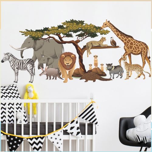 Stickers Animaux Savane