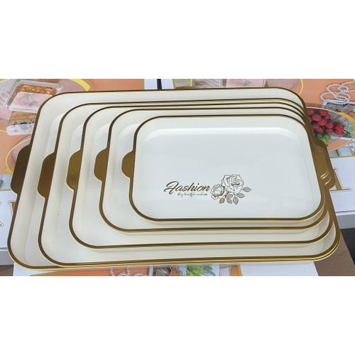 product_image_name-Generic-Ensemble 5 Plateaux en plastique incassable mélanine-1