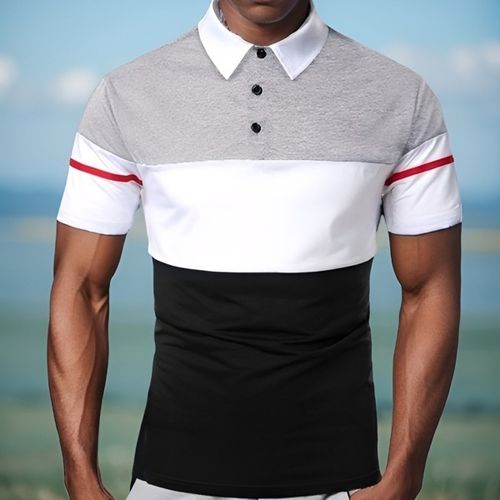 Fashion Polos Chemise T-Shirt Homme Vêtements - Gris - Prix pas cher