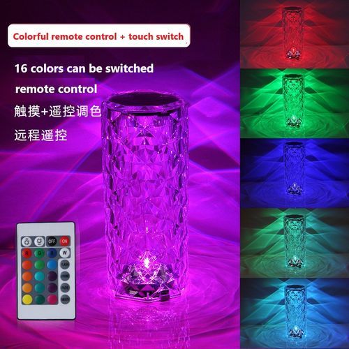 Veilleuse, veilleuse LED, acrylique cristal tactile télécommande