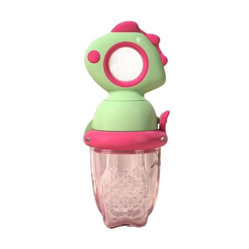 product_image_name-Generic-Sucette en Silicone et bouteille, distributeur de nourriture de complément de fruits - Vert Dinosaure-1