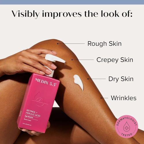 product_image_name-Medix 5.5-Lait corporel raffermissant au rétinol, Soin pour peau crêpée, Crème raffermissante anti-âge pour femmes, Cible l'aspect crêpé, les rides et le relâchement cutané - 444 ml-3