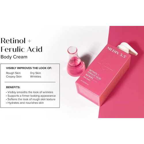 product_image_name-Medix 5.5-Lait corporel raffermissant au rétinol, Soin pour peau crêpée, Crème raffermissante anti-âge pour femmes, Cible l'aspect crêpé, les rides et le relâchement cutané - 444 ml-7