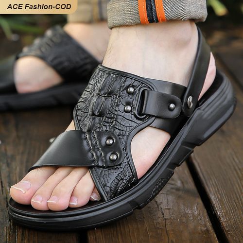 SHOE TIME Sandales decontractees noires pour hommes Prix pas cher Jumia SN
