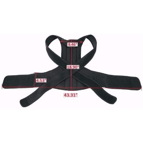 product_image_name-Generic-Correcteur De Posture Dos Correction De Posture Ceinture Dorsale Ajustable Respirant Corset Redresse Sangle Dos Pour Femme Et Homme Gym Amincissante-4