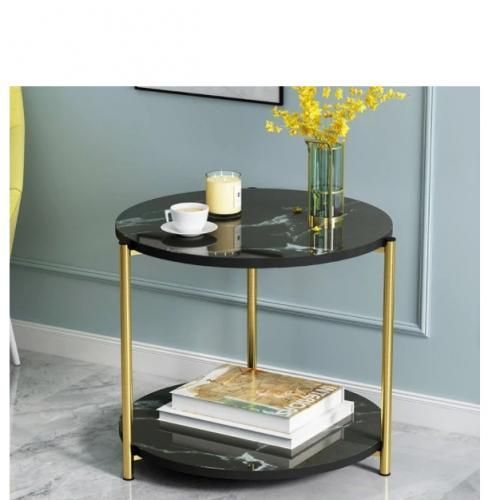 product_image_name-White Label-Table d'appoint table basse Moderne 40*40*43cm - Ronde-1