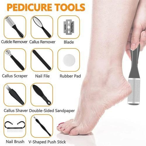 product_image_name-Generic-10pcs Kit De Ponceuse électrique Pour Les Pieds, Pédicure Pour Peaux Mortes/callosités-7