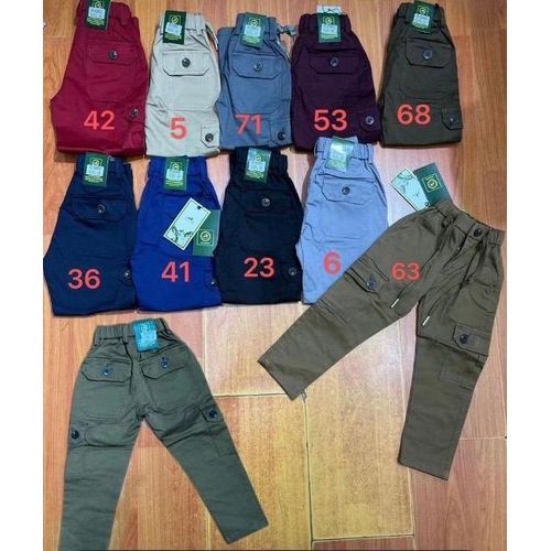 product_image_name-Generic-Pantalon cargo kaki pour enfants -2