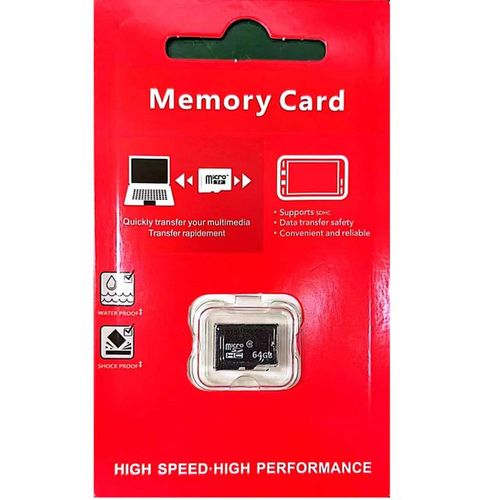 Unbrand Carte Micro SD jusqu'à 100MB/s(R), 64Go U3, C10, V30, Full