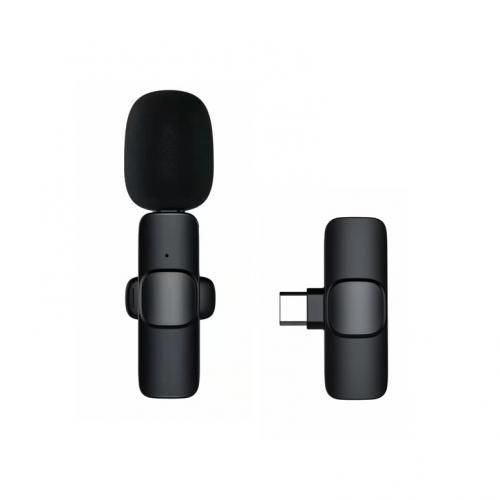 Microphone Lavalier sans Fil, Mini Clip Bluetooth de Type C sur