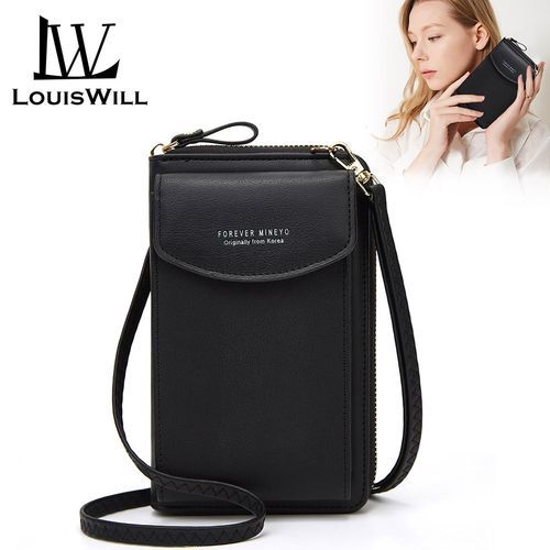 Louiswill Women Shoulder Bag Soft PU Large Capacity Crossbody Bag