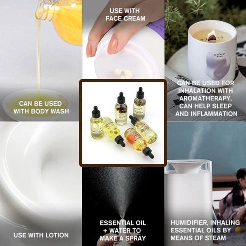 product_image_name-Generic-Huile Essentielle Naturelle de pétale de Jasmin hydratante et Revitalisante pour la peau, Huile Essentielle de Centella Asiatica, Romarin, Eucalyptus pour les soins de la peau SPA-4