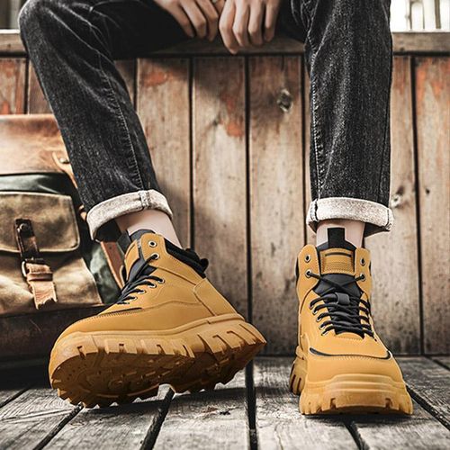 product_image_name-Fashion-Boutique Men's Casual Shoes Loafers Constantine Boots Martin Boots-Brown-6