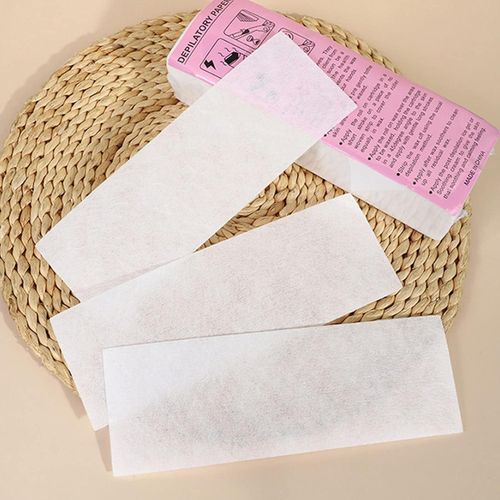 product_image_name-Generic-Bandes de papier d'épilation, 100 bandes de cire d'épilation du visage, bandes de cire d'épilation jetables-1