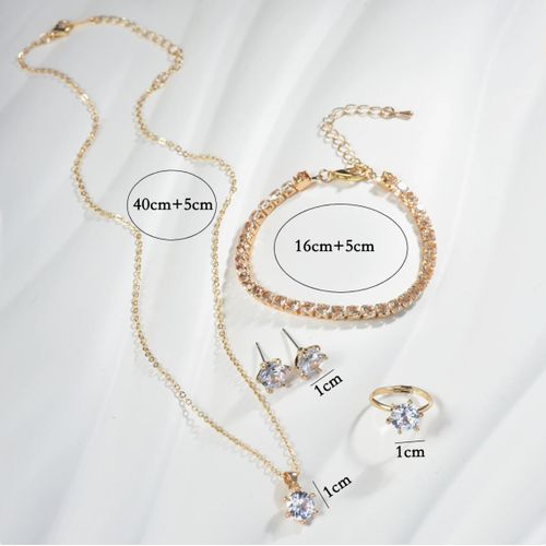 product_image_name-Fashion-Parure Collier Boucles d'oreilles Bijoux Femme Élégants-2