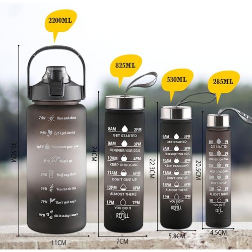 product_image_name-Generic-Ensemble de 4 pièces bouteille d'eau de sport pour extérieur noir-2