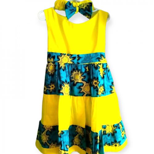 Generic Robe de ville fillette wax 100 coton 4ans Prix pas cher Jumia SN
