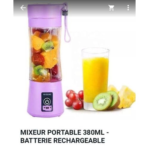 Generic Mini Mixeur Pour Jus Frais, Rechargeable Par USB - Prix