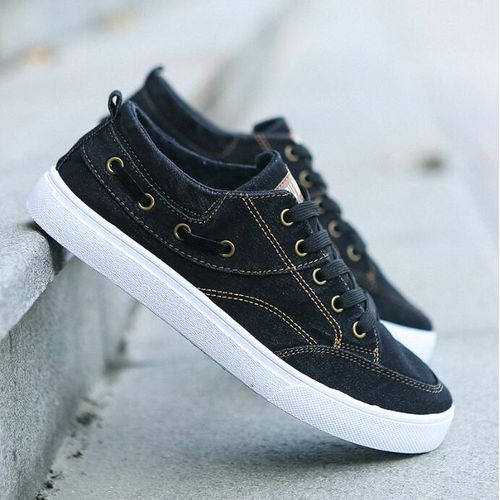 Fashion Baskets Homme Chaussures En Toile Baskets Chaussures Plates Basses Prix pas cher Jumia SN