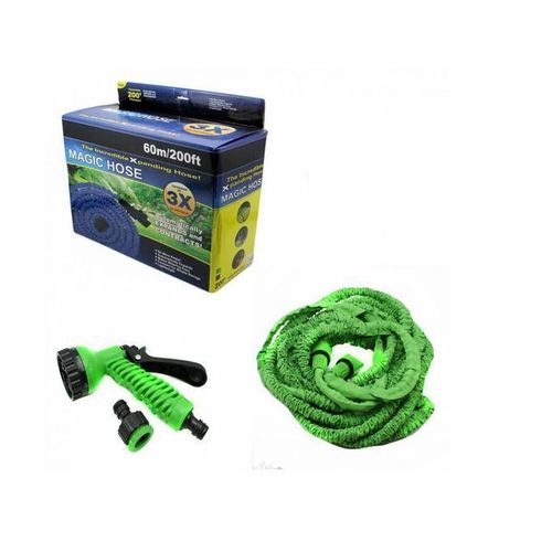 product_image_name-Autre-Tuyau Arrosage Extensible + Pistolet À Eau 7 Jets + Embout Universel 60m-1